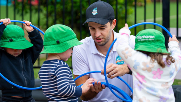 Qualified sports coach Preschoolers